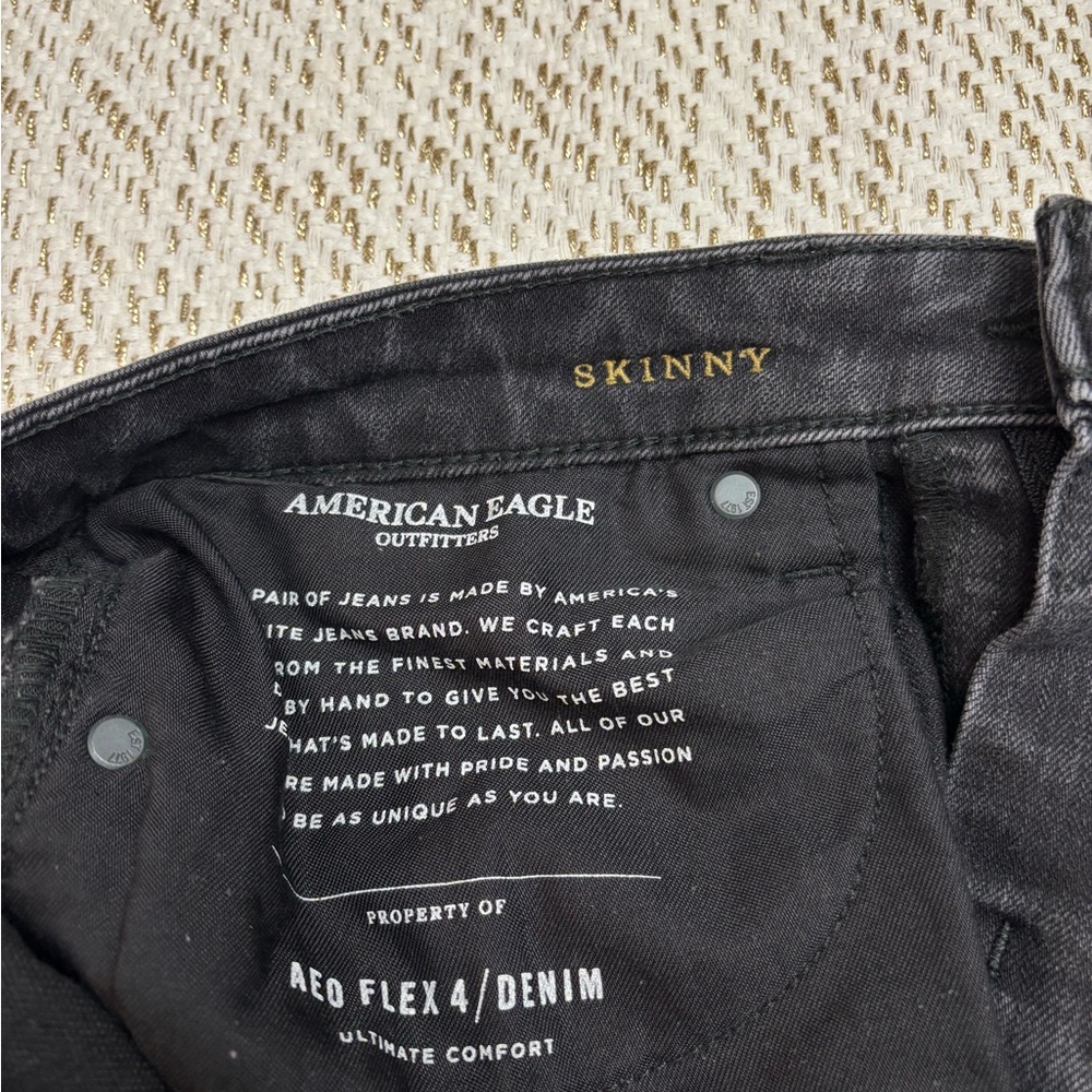 American Eagle Outfitters Men's Dark Gray Skinny Jeans